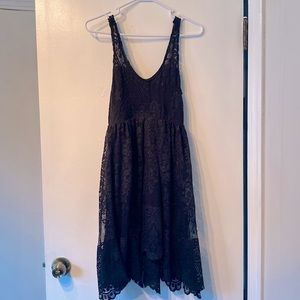 Size 4 Free People sparkly, black lace dress